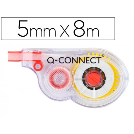 Corrector q-connect cinta blanco 5 mm x 8 m