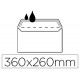 Sobre liderpapel n.16 blanco folio especial 260x360mm silicona caja de 250 unidades solapa recta