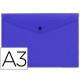 Carpeta liderpapel dossier broche 44242 polipropileno din a3 azul translucido (Pack de 10 uds.)