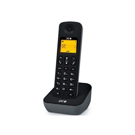 Telefono inalambrico spc telecom air 7300n identificador llamadas agenda y rellamada color negro