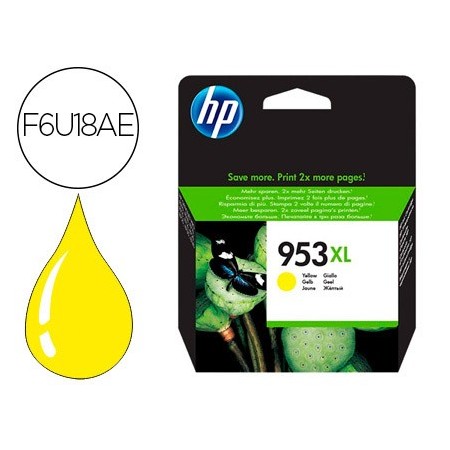 Ink-jet hp 953xl officejet pro 7730-7740/8710/8715 /8720/8725/8730/8740/ 8745 amarillo 1.600 pag