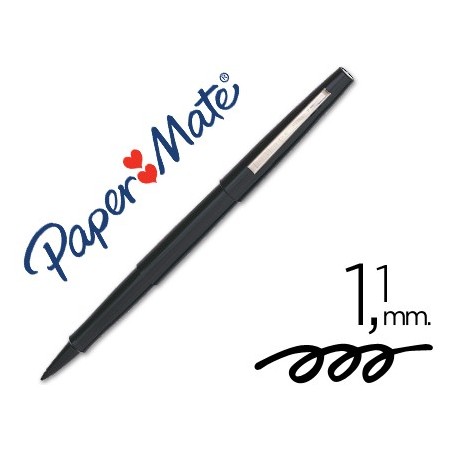 Rotulador paper mate flair original punta fibra 3101-1 negro