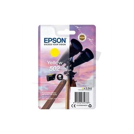 EPSON SINGLEPACK YELLOW 502 INK XP-5100 XP-5105 WF-2860DWF WF-2865DWF