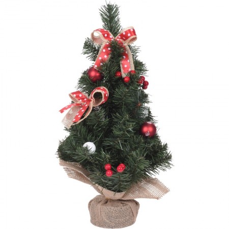 Arbol navidad decorado 50 cm