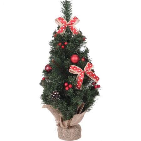 Arbol navidad decorado 60 cm