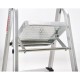 Oryx Escalera Aluminio 5 Peldaños Plegable, Uso doméstico, Antideslizante, Ligera y Resistente
