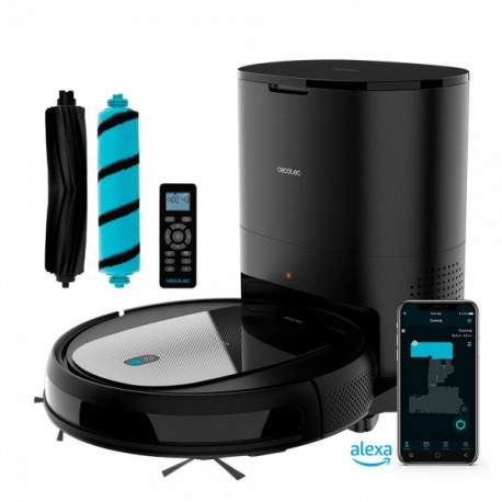 Robot aspirador y fregasuelos con base de autovaciado Conga 2290 Ultra Home  Cecotec