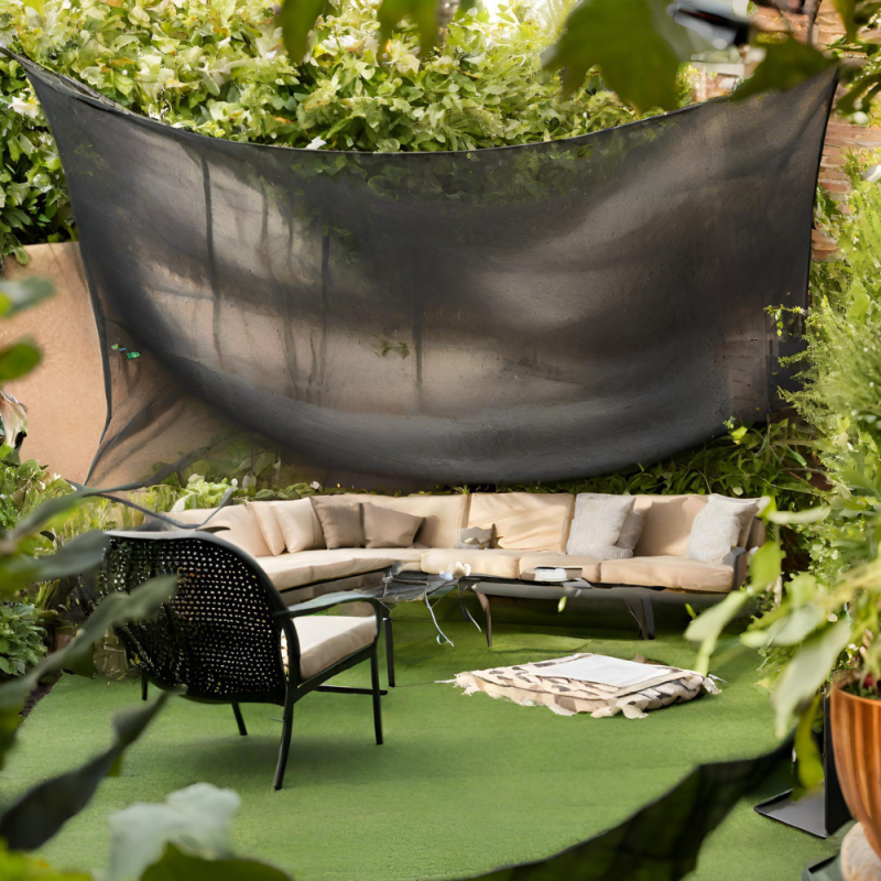 Filet d'ombrage, 90% d'ombrage, 1x50 m, pour jardin, terrasse, agriculture,  résistant, protection UV, noir - Keroppa